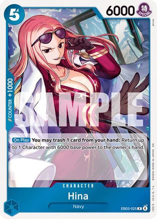 Hina (EB03-025) - [Extra Booster: One Piece Heroines Edition] Foil