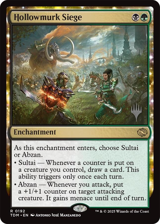 Hollowmurk Siege [Tarkir: Dragonstorm Promos] Foil