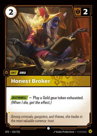 Honest Broker (155/221) - Riftbound - [Spiritforged]