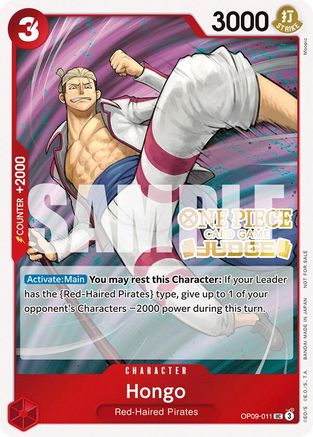 Hongo (Judge Pack Vol. 5) (OP09-011) - [One Piece Promotion Cards] Foil