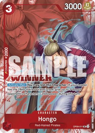 Hongo (Winner Pack 2025 Vol. 2) (OP09-011) - [One Piece Promotion Cards] Foil