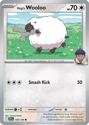 Hop's Wooloo (135/159) [Scarlet & Violet: Journey Together] Reverse Holofoil