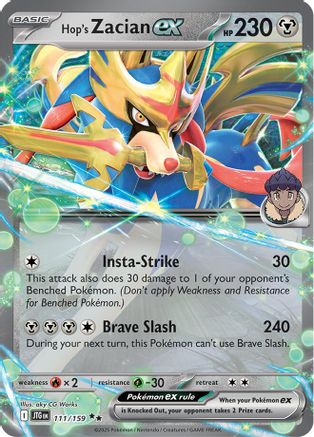 Hop's Zacian ex (111/159) [Scarlet & Violet: Journey Together]