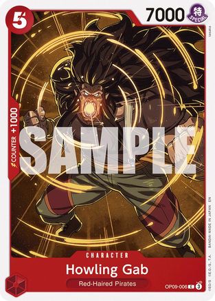 Howling Gab (Reprint) (OP09-006) - [Starter Deck 23: RED Shanks]