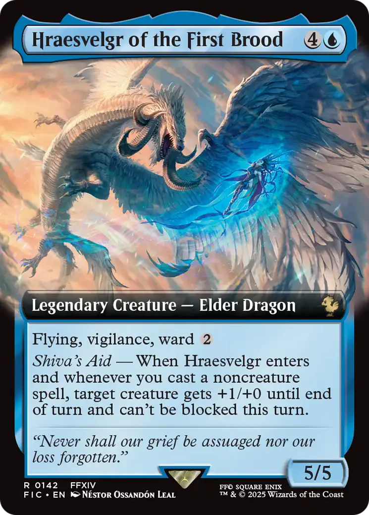 Hraesvelgr of the First Brood (Extended Art) [FINAL FANTASY Commander] Foil