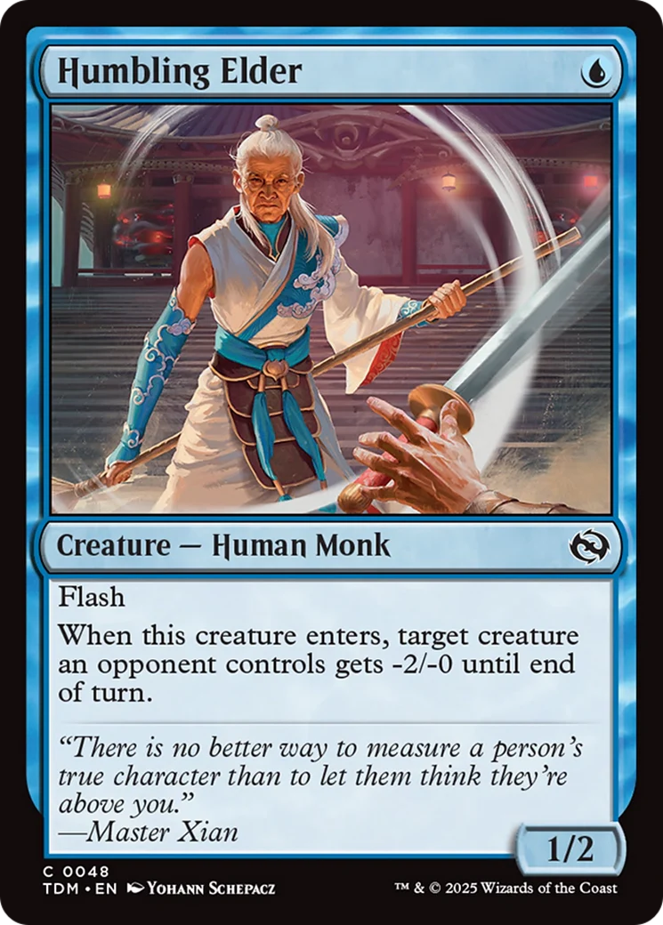 Humbling Elder [Tarkir: Dragonstorm] Foil