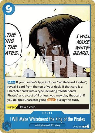 I Will Make Whitebeard the King of the Pirates (OP12-058) - [Legacy of the Master]