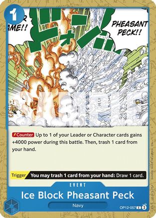 Ice Block Pheasant Peck (OP12-057) - [Legacy of the Master]