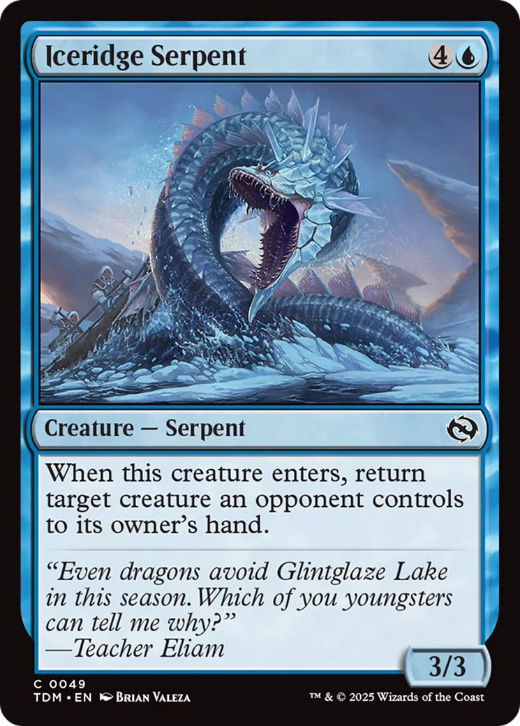 Iceridge Serpent [Tarkir: Dragonstorm] Foil