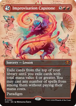 Improvisation Capstone (Borderless)  [Secrets of Strixhaven]