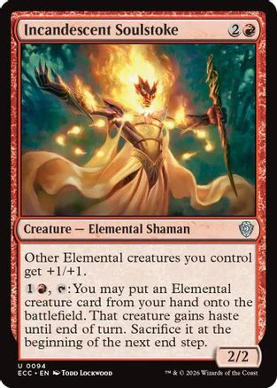 Incandescent Soulstoke  [Commander: Lorwyn Eclipsed]