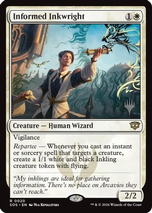 Informed Inkwright  [Promo Pack: Secrets of Strixhaven]