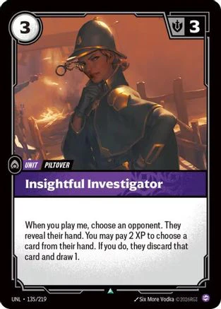 Insightful Investigator (135/219) - Riftbound - [Unleashed] Foil