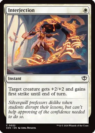 Interjection  [Secrets of Strixhaven] Foil