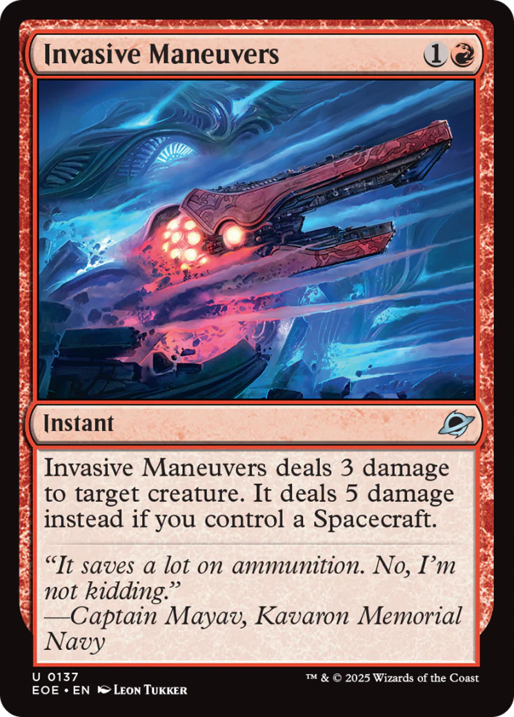 Invasive Maneuvers [Edge of Eternities] Foil