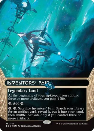 Inventors' Fair (0111) (Borderless) (Galaxy Foil)  [Edge of Eternities: Stellar Sights] Foil