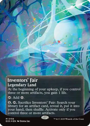 Inventors' Fair (0156) (Borderless) (Galaxy Foil)  [Edge of Eternities: Stellar Sights] Foil