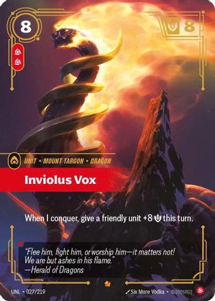 Inviolus Vox (027/219) - Riftbound - [Unleashed] Foil