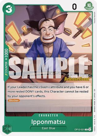 Ipponmatsu (OP12-021) - [Legacy of the Master Release Event Cards]