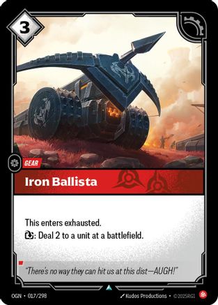 Iron Ballista (017/298) - Riftbound - [Origins] Foil
