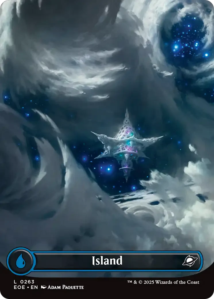 Island (0263) (Borderless) [Edge of Eternities] Foil