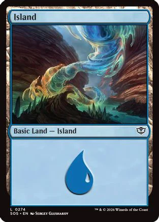 Island (0274)  [Secrets of Strixhaven] Foil