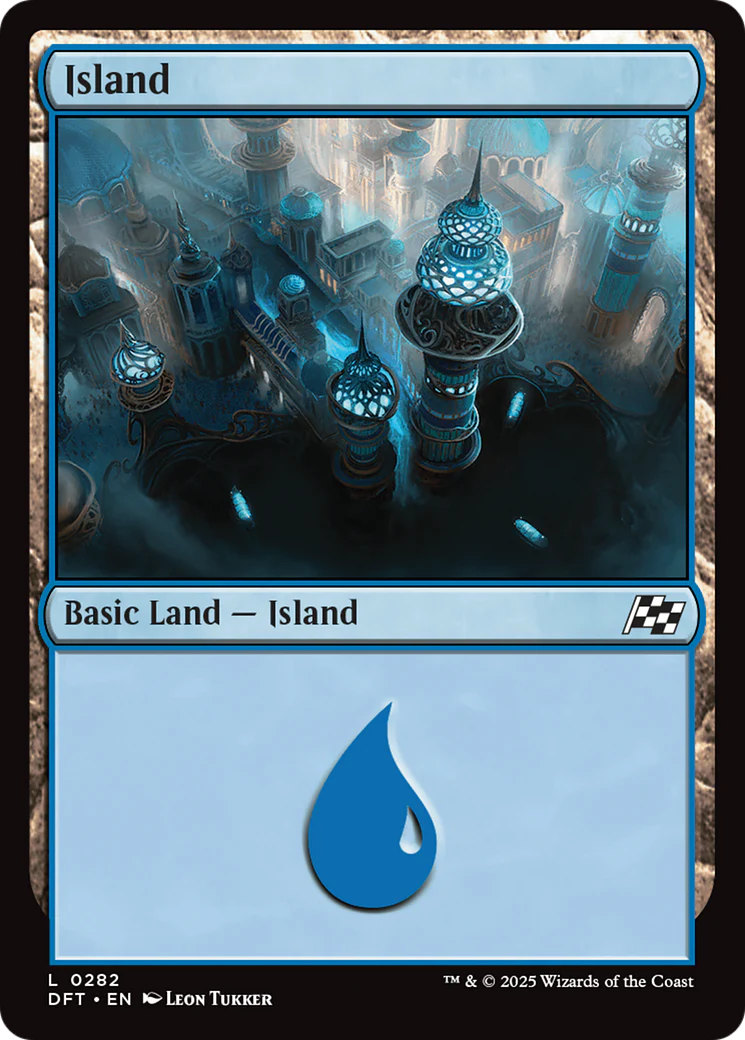 Island (0282) [Aetherdrift] Foil