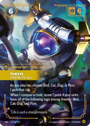 Ivern - Friend to All (Alternate Art) (177a/219) - Riftbound - [Unleashed] Foil