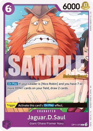 Jaguar.D.Saul (OP11-075) - [A Fist of Divine Speed Release Event Cards]