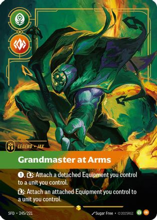 Jax - Grandmaster At Arms (Overnumbered) (245/221) - Riftbound - [Spiritforged] Foil