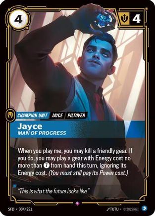 Jayce - Man of Progress (084/221) - Riftbound - [Spiritforged] Foil