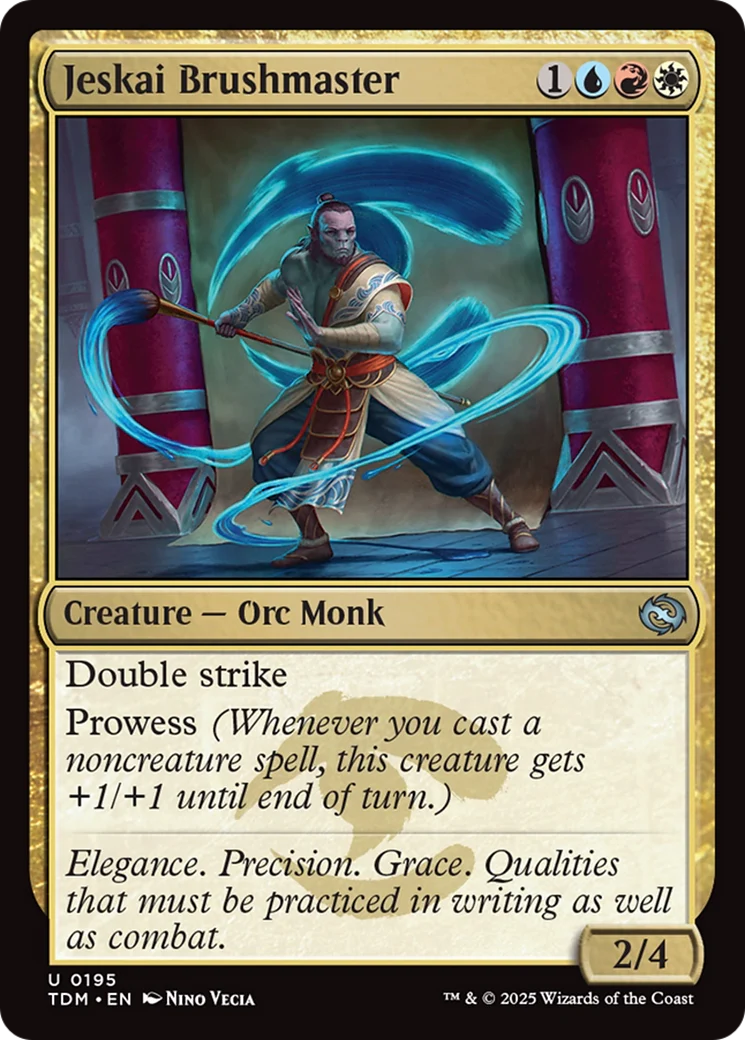 Jeskai Brushmaster [Tarkir: Dragonstorm] Foil