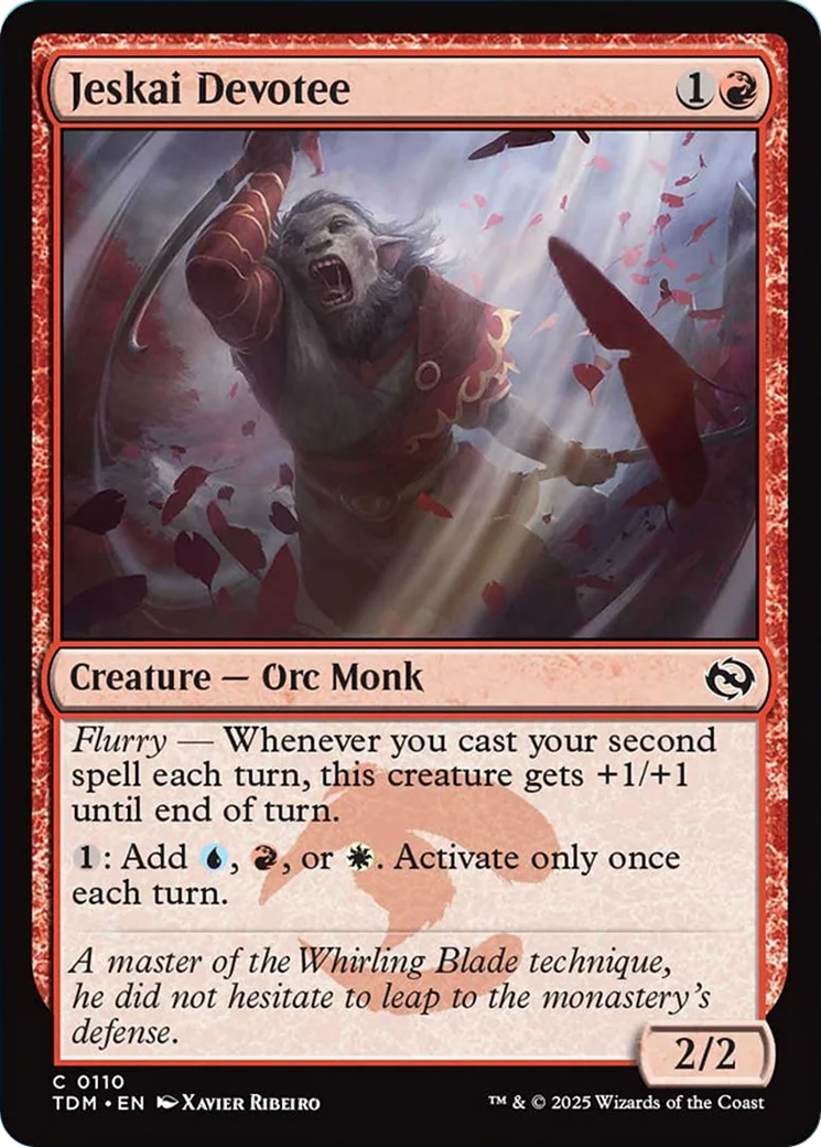 Jeskai Devotee [Tarkir: Dragonstorm] Foil