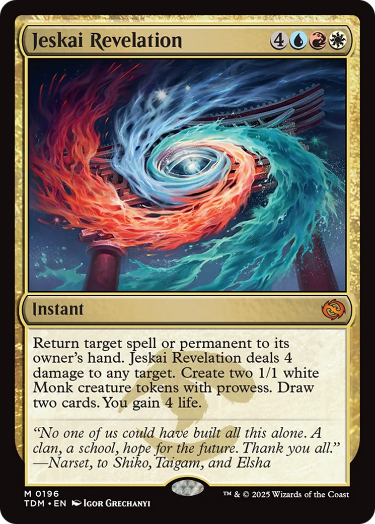 Jeskai Revelation [Tarkir: Dragonstorm] Foil