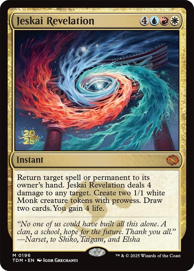 Jeskai Revelation [Tarkir: Dragonstorm Prerelease Promos] Foil
