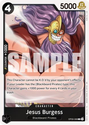 Jesus Burgess (Reprint) (OP09-086) - [Premium Booster -The Best- Vol. 2] Foil