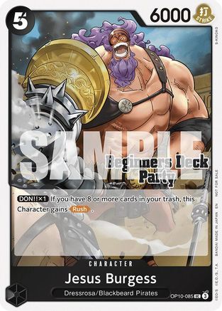 Jesus Burgess (Beginners Deck Party [ST-23] - [ST-28] Participation Pack) (OP10-085) - [One Piece Promotion Cards]