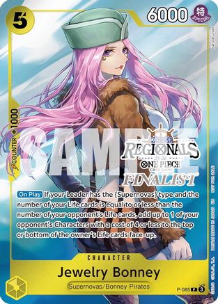Jewelry Bonney (Online Regional Finalist Card Set 2025 Vol.2) (P-085) - [One Piece Promotion Cards] Foil