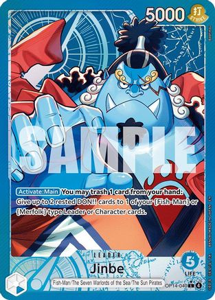 Jinbe - OP14-040 (Alternate Art) (OP14-040) - [The Azure Sea's Seven] Foil