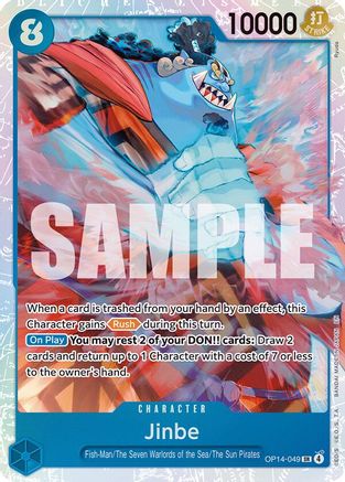 Jinbe - OP14-049 (OP14-049) - [The Azure Sea's Seven] Foil