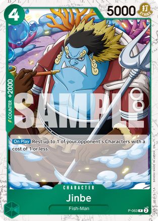 Jinbe - P-063 (Pirate Foil) (P-063) - [Premium Booster -The Best- Vol. 2] Foil