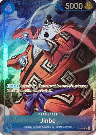 Jinbe (Seven Warlords of the Sea Binder Set) (P-030) - [One Piece Promotion Cards] Foil