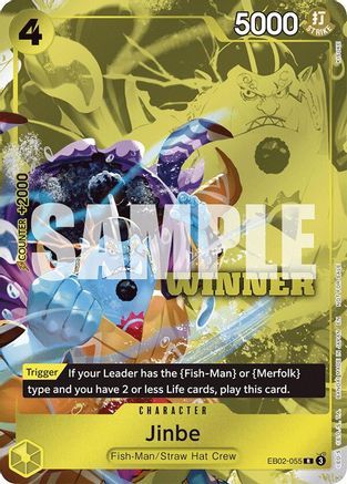 Jinbe (Winner Pack 2025 Vol. 3) (EB02-055) - [One Piece Promotion Cards] Foil