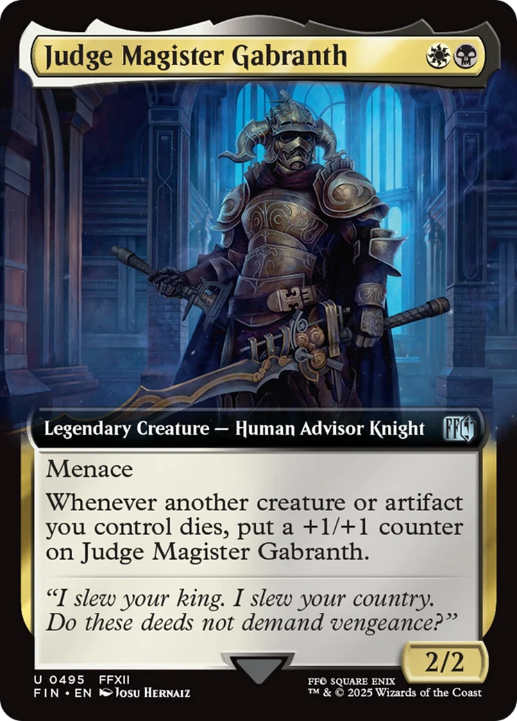 Judge Magister Gabranth (Extended Art) [FINAL FANTASY] Foil