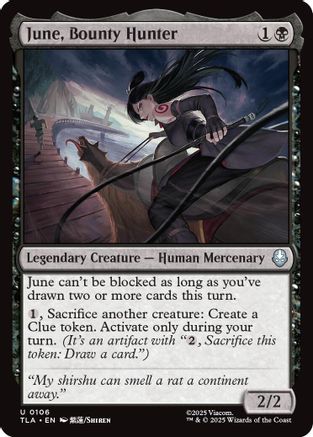 June, Bounty Hunter  [Avatar: The Last Airbender] Foil
