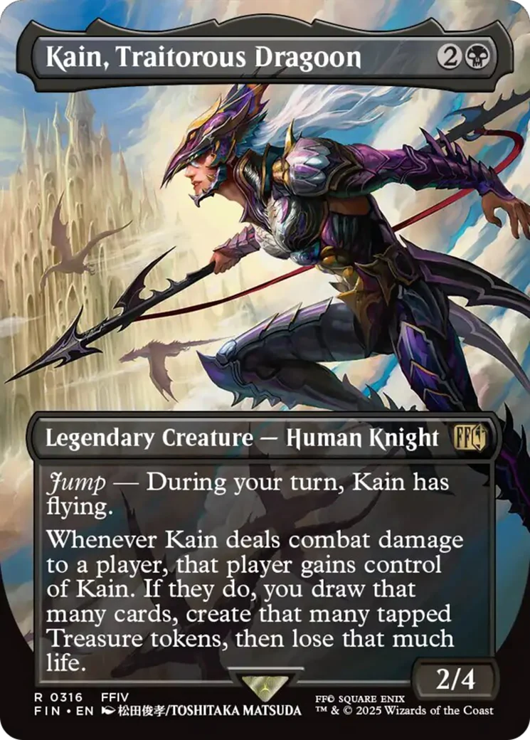 Kain, Traitorous Dragoon (Borderless) [FINAL FANTASY] Foil