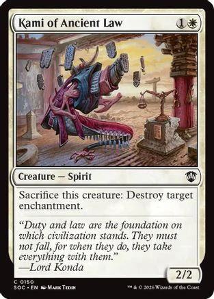 Kami of Ancient Law  [Commander: Secrets of Strixhaven]
