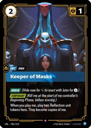 Keeper of Masks (081/219) - Riftbound - [Unleashed] Foil