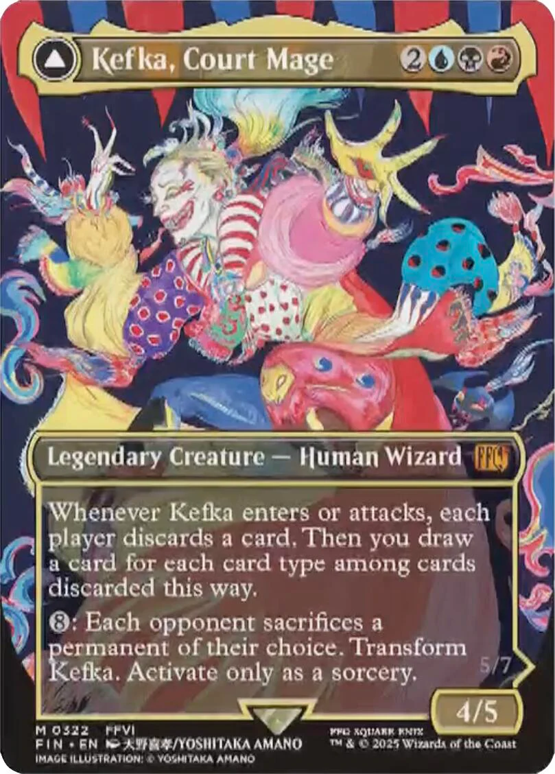 Kefka, Court Mage // Kefka, Ruler of Ruin (Borderless) (0322) [FINAL FANTASY] - Image 2