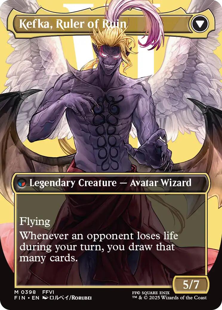 Kefka, Court Mage // Kefka, Ruler of Ruin (Borderless) (0398) [FINAL FANTASY] Foil - Image 2